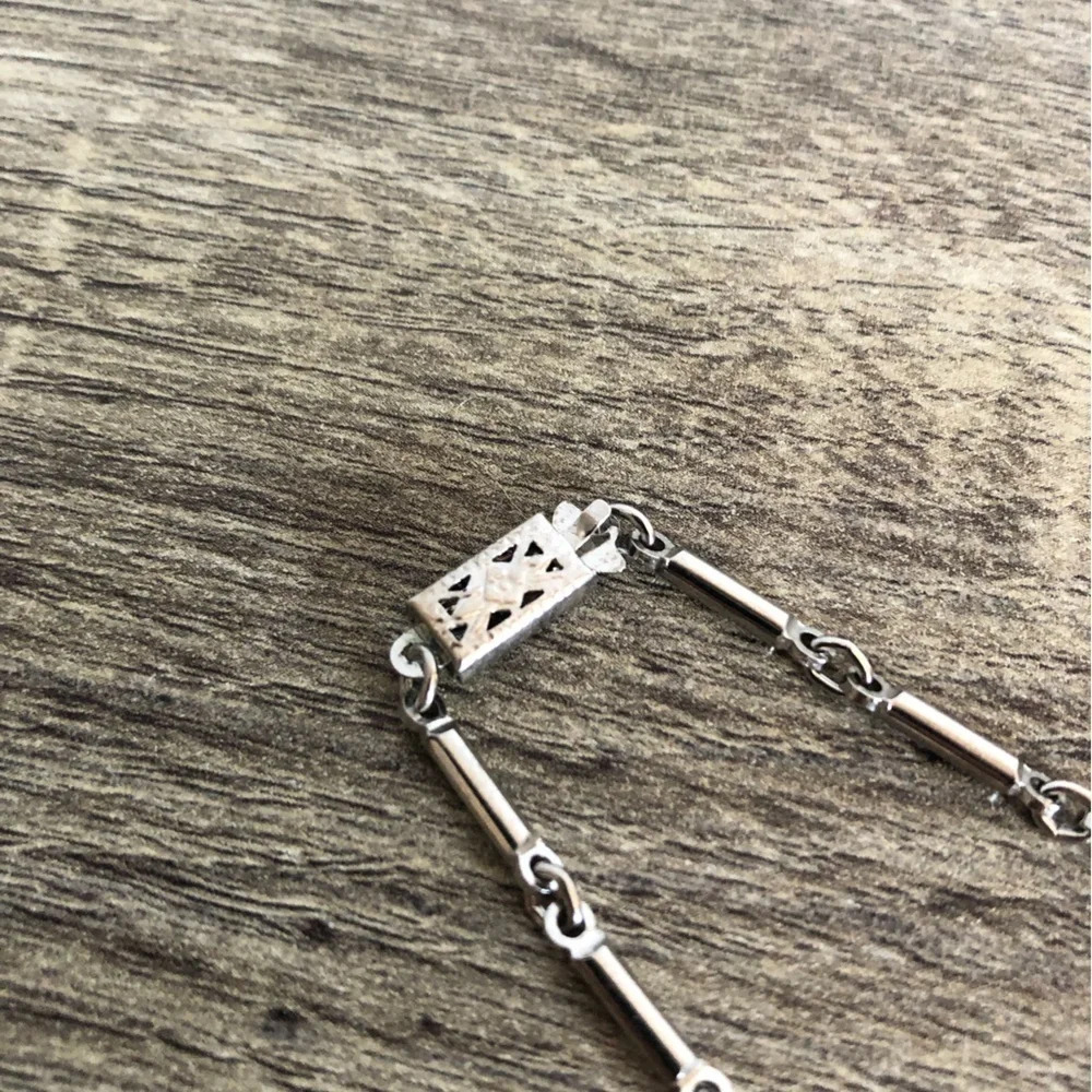 Vtg Rhinestone Necklace - Picture 7 of 9